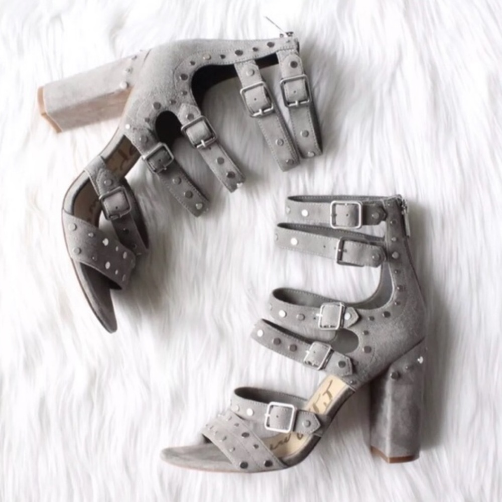sam edelman grey york studded heels